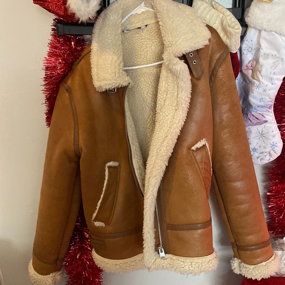 Zara strapped faux coat-